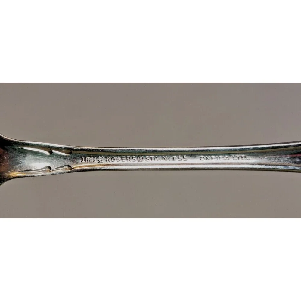 1881 Rogers Oneida Stainless Steel Serving Ladle Flatware OHS461 7